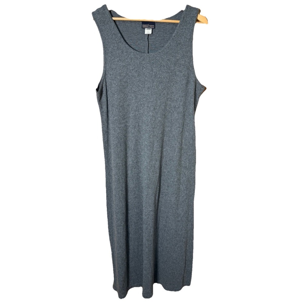 Herman Geist Light Gray Sleeveless Jumper‎ Dress Super Soft Size XL EUC
